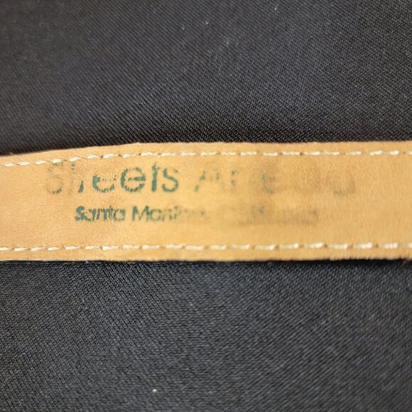 Streets Ahead Croc Embossed Leather Belt w/ Fibel Italian Buckle | Tan & Brown